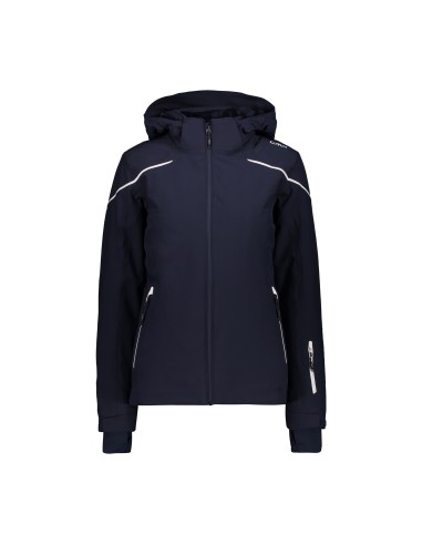 CMP WOMAN JKT ZIP HOOD BLU OSCURO