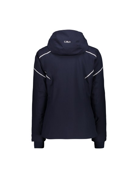 CMP WOMAN JKT ZIP HOOD BLU OSCURO