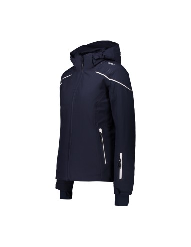 CMP WOMAN JKT ZIP HOOD BLU OSCURO