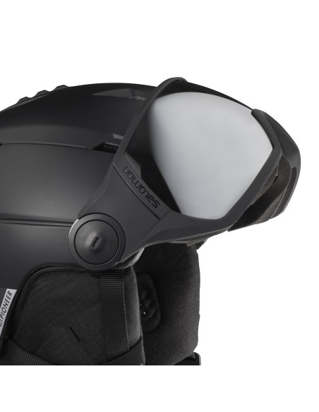 SALOMON CASCO PIONEER VISOR BLACK SILVER