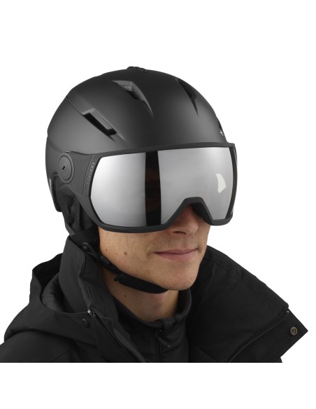 SALOMON CASCO PIONEER VISOR BLACK SILVER