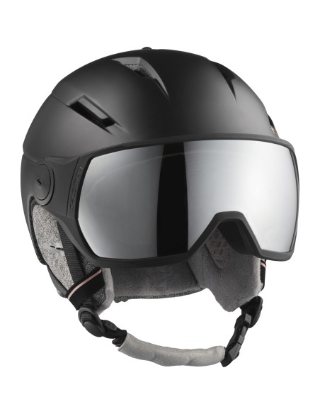 SALOMON CASCO ICON2 VISOR BLACK SILVER