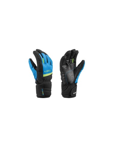 LEKI MAX JR BLACK ROYAL LIME