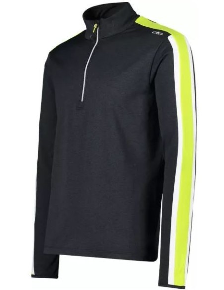 CMP MAN SWEAT NERO MEL ACIDO