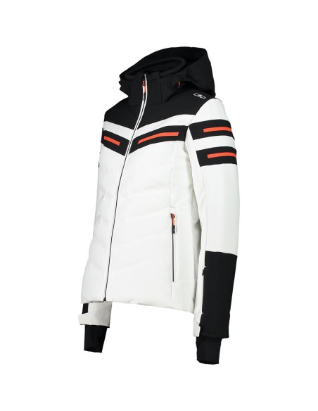 CMP WOMAN JACKET ZIP HOOD WHITE