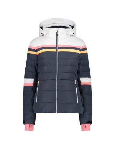 CMP WOMAN JKT FIX HOOD TITANIO