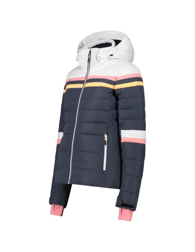 CMP WOMAN JKT FIX HOOD TITANIO