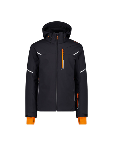 CMP MAN JACKET ZIP HOOD ANTHRACITE