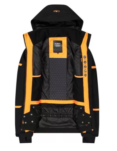 CMP MAN JACKET ZIP HOOD FANTA FLUO