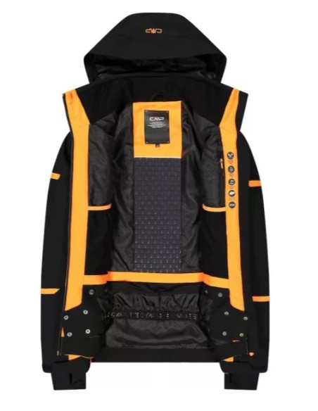 CMP MAN JACKET ZIP HOOD FANTA FLUO