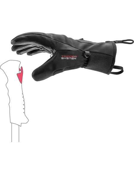 LEKI SPARROW 3D BLACK-GRAPHITE