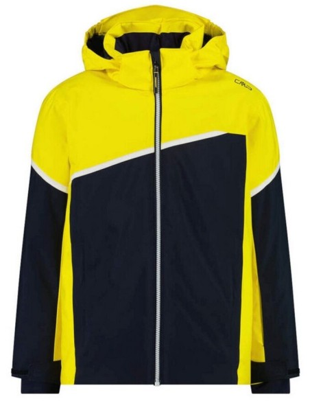 CMP KID JACKET SNAPS HOOD BLACK BLUE