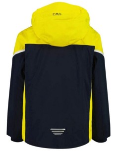 CMP KID JACKET SNAPS HOOD BLACK BLUE 2