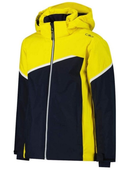 CMP KID JACKET SNAPS HOOD BLACK BLUE