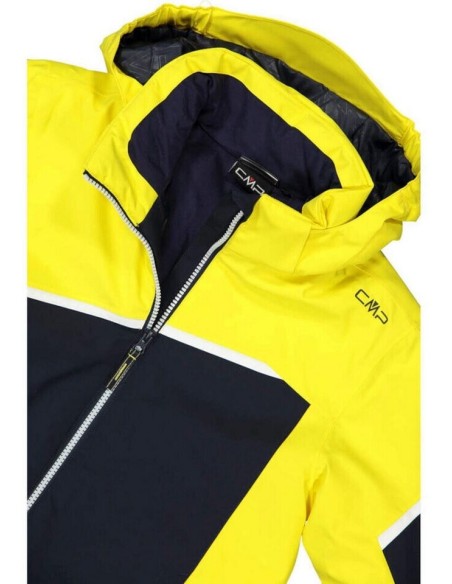 CMP KID JACKET SNAPS HOOD BLACK BLUE